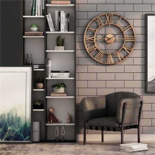 Horloge metal industriel