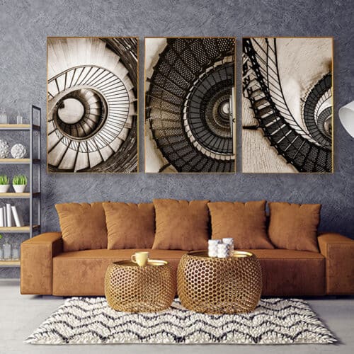 tableau triptyque Industriel